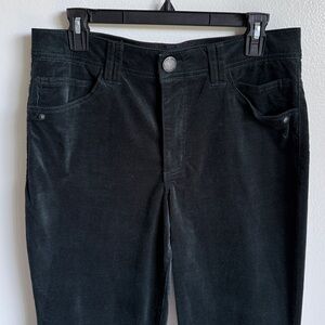 Democracy Dark Green / Almost Black Velvet Wide Leg Pants